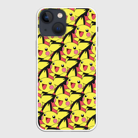 Чехол для iPhone 13 mini с принтом Pikachu в городе Новоалтайск,  |  | pikachu | pokeboll | pokemon | пикачу | покеболл | покемон