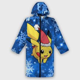 Дождевик унисекс 3D с принтом Новогодний Пикачу в городе Новоалтайск,  |  | pikachu | pokeboll | pokemon | зима | новый год | пикачу | покеболл | покемон | снежинки