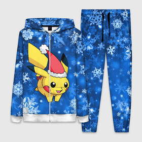 Женский костюм 3D с принтом Новогодний Пикачу в городе Новоалтайск,  |  | pikachu | pokeboll | pokemon | зима | новый год | пикачу | покеболл | покемон | снежинки