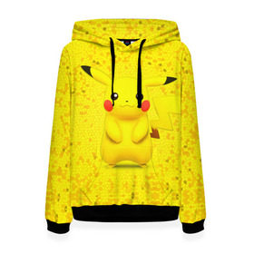 Женская толстовка 3D с принтом Pikachu в городе Новоалтайск, 100% полиэстер  | двухслойный капюшон со шнурком для регулировки, мягкие манжеты на рукавах и по низу толстовки, спереди карман-кенгуру с мягким внутренним слоем. | pikachu | pokeboll | pokemon | пикачу | покеболл | покемон