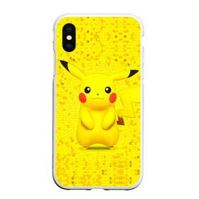 Чехол для iPhone XS Max матовый с принтом Pikachu в городе Новоалтайск, Силикон | Область печати: задняя сторона чехла, без боковых панелей | pikachu | pokeboll | pokemon | пикачу | покеболл | покемон