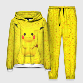 Мужской костюм 3D (с толстовкой) с принтом Pikachu в городе Новоалтайск,  |  | Тематика изображения на принте: pikachu | pokeboll | pokemon | пикачу | покеболл | покемон