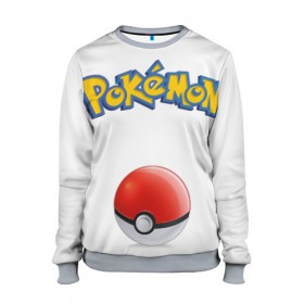 Женский свитшот 3D с принтом Pokemon Go в городе Новоалтайск, 100% полиэстер с мягким внутренним слоем | круглый вырез горловины, мягкая резинка на манжетах и поясе, свободная посадка по фигуре | pokemon go | пикачу | покебол. | покемоны