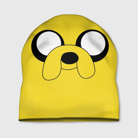 Шапка 3D с принтом Время приключений Jake в городе Новоалтайск, 100% полиэстер | универсальный размер, печать по всей поверхности изделия | Тематика изображения на принте: 