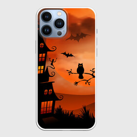 Чехол для iPhone 13 Pro Max с принтом HALLOWEEN | ХЕЛЛОУИН в городе Новоалтайск,  |  | Тематика изображения на принте: пейзаж | тыква | хэллоуин