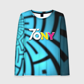 Женский лонгслив 3D с принтом TonyCreative 5 в городе Новоалтайск, 100% полиэстер | длинные рукава, круглый вырез горловины, полуприлегающий силуэт | minecraft | teamcrtv | tony | tony creative | tonycreative | yotube | блоггер | блогер | майнкрафт | тони | тони креатив | ютуб | ютьюб