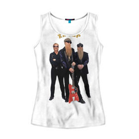 Женская майка 3D с принтом ZZ TOP в городе Новоалтайск, 100% полиэстер | круглая горловина, прямой силуэт, длина до линии бедра | blues | rock | zz top | блюз | зизи топ | музыка | рок