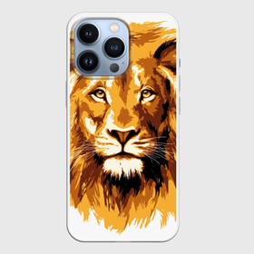 Чехол для iPhone 13 Pro с принтом Король джунглей в городе Новоалтайск,  |  | lion | грива | дикая кошка | добыча | животное | зверь | искусство | картина | клыки | когти | король джунглей | лев | макет | мясо | набросок | портрет | хищник | царь зверей | эскиз