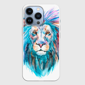 Чехол для iPhone 13 Pro с принтом Живописный лев в городе Новоалтайск,  |  | lion | грива | дикая кошка | добыча | животное | зверь | искусство | картина | клыки | когти | король джунглей | лев | макет | мясо | набросок | портрет | хищник | царь зверей | эскиз