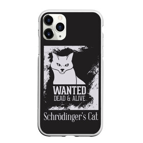 Чехол для iPhone 11 Pro матовый с принтом Wanted Cat в городе Новоалтайск, Силикон |  | белое | котик | кошка | надписи | новинки | прикольные | рисунок | черное