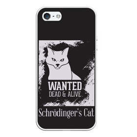 Чехол для iPhone 5/5S матовый с принтом Wanted Cat в городе Новоалтайск, Силикон | Область печати: задняя сторона чехла, без боковых панелей | Тематика изображения на принте: белое | котик | кошка | надписи | новинки | прикольные | рисунок | черное