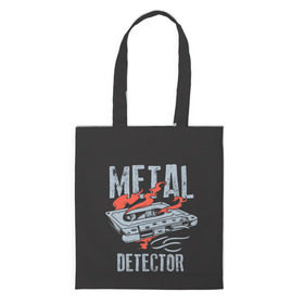 Сумка 3D повседневная с принтом Metal Detector в городе Новоалтайск, 100% полиэстер | Плотность: 200 г/м2; Размер: 34×35 см; Высота лямок: 30 см | metal | кровь | метал | мызыка | новинки | рок | тяжелый | череп