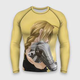 Мужской рашгард 3D с принтом Эдвард Элрик в городе Новоалтайск,  |  | alchemist | anime | fullmetal alchemist | алхимик | аниме | стальной алхимик