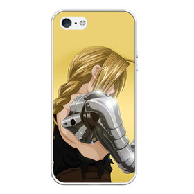 Чехол для iPhone 5/5S матовый с принтом Fullmetal Alchemist в городе Новоалтайск, Силикон | Область печати: задняя сторона чехла, без боковых панелей | Тематика изображения на принте: alchemist | anime | fullmetal alchemist | алхимик | аниме | стальной алхимик