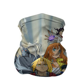 Бандана-труба 3D с принтом Fullmetal Alchemist в городе Новоалтайск, 100% полиэстер, ткань с особыми свойствами — Activecool | плотность 150‒180 г/м2; хорошо тянется, но сохраняет форму | anime | алхимик | стальной алхимик