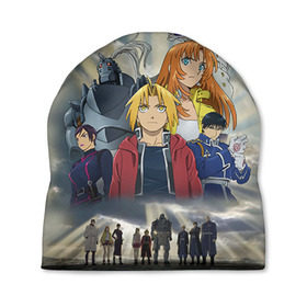 Шапка 3D с принтом Fullmetal Alchemist в городе Новоалтайск, 100% полиэстер | универсальный размер, печать по всей поверхности изделия | anime | алхимик | стальной алхимик