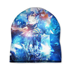 Шапка 3D с принтом Blue Exorcist в городе Новоалтайск, 100% полиэстер | универсальный размер, печать по всей поверхности изделия | Тематика изображения на принте: anime | ao no exorcist | blue exorcist | аниме | синий экзорцист | экзорцист