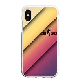 Чехол для iPhone XS Max матовый с принтом csgo Градиент 2 в городе Новоалтайск, Силикон | Область печати: задняя сторона чехла, без боковых панелей | awp | counter | csgo | strike | авп | градиент | кейс | контер | контр | ксго | скин | страйк