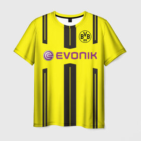 Мужская футболка 3D с принтом Borussia Dortmund в городе Новоалтайск, 100% полиэфир | прямой крой, круглый вырез горловины, длина до линии бедер | Тематика изображения на принте: боруссия | дортмунд
