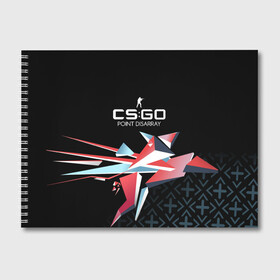 Альбом для рисования с принтом csgo - Point Disarray style (Буйство красок) в городе Новоалтайск, 100% бумага
 | матовая бумага, плотность 200 мг. | Тематика изображения на принте: cs | csgo | го | кс