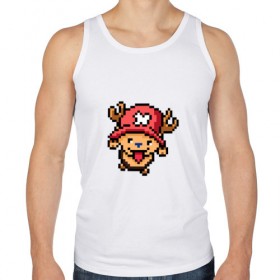 Мужская майка хлопок с принтом One Piece. Chopper. 8 bit. в городе Новоалтайск, 100% хлопок |  | chopper | one piece | pixel art | ванпис | пиксель арт | чоппер