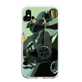 Чехол для iPhone XS Max матовый с принтом Боец Братства Стали Fallout в городе Новоалтайск, Силикон | Область печати: задняя сторона чехла, без боковых панелей | fallout | братство стали | фаллаут