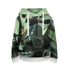 Детская толстовка 3D с принтом Боец Братства Стали Fallout в городе Новоалтайск, 100% полиэстер | двухслойный капюшон со шнурком для регулировки, мягкие манжеты на рукавах и по низу толстовки, спереди карман-кенгуру с мягким внутренним слоем | fallout | братство стали | фаллаут