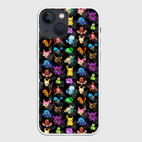 Чехол для iPhone 13 mini с принтом Покемоны в городе Новоалтайск,  |  | pixels | pokeball | pokebol | pokemon | пиксели | покебол | покемон