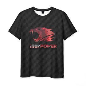 Мужская футболка 3D с принтом cs:go - iBUYPOWER (KATOWICE 2014) в городе Новоалтайск, 100% полиэфир | прямой крой, круглый вырез горловины, длина до линии бедер | Тематика изображения на принте: cs | csgo | го | кс