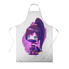 Фартук 3D с принтом Templar Assassin Cute в городе Новоалтайск, 100% полиэстер | общий размер — 65 х 85 см, ширина нагрудника — 26 см, горловина — 53 см, длина завязок — 54 см, общий обхват в поясе — 173 см. Принт на завязках и на горловине наносится с двух сторон, на основной части фартука — только с внешней стороны | dota | dota 2 | дота | дотан | раки | темпларка