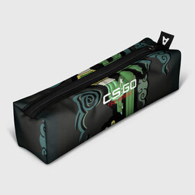 Пенал 3D с принтом cs:go - Fire Serpent (Огненный змей) в городе Новоалтайск, 100% полиэстер | плотная ткань, застежка на молнии | Тематика изображения на принте: ak | cs | csgo | fire | seprent | го | змей | кс | огненный | тайное