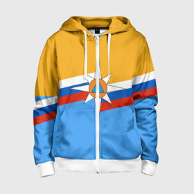 Детская толстовка 3D на молнии с принтом МЧС в городе Новоалтайск, 100% полиэстер |  манжеты и пояс оформлены широкой мягкой резинкой, двухслойный капюшон со шнурком для регулировки, спереди карманы и застежка-молния
 | мчс