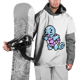 Накидка на куртку 3D с принтом Squirtle (pokemon) в городе Новоалтайск, 100% полиэстер |  | Тематика изображения на принте: squirtle | пиксели | покемоны | рokemon | сквиртл