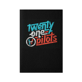 Обложка для паспорта матовая кожа с принтом Twenty one pilots в городе Новоалтайск, натуральная матовая кожа | размер 19,3 х 13,7 см; прозрачные пластиковые крепления | rock | t.o.p. | top | twenty one pilots | рок