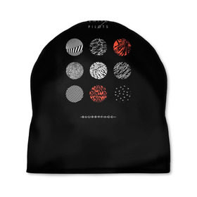 Шапка 3D с принтом Twenty one pilots в городе Новоалтайск, 100% полиэстер | универсальный размер, печать по всей поверхности изделия | rock | t.o.p. | top | twenty one pilots | рок