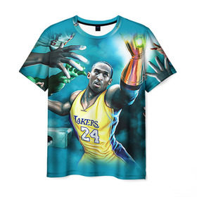 Мужская футболка 3D с принтом Kobe Bryant в городе Новоалтайск, 100% полиэфир | прямой крой, круглый вырез горловины, длина до линии бедер | Тематика изображения на принте: kobe bryant | lakers | los angeles lakers | nba. | баскетбол | баскетболист | коби брайант | лайкерс | лос анджелес лейкерс | нба