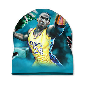 Шапка 3D с принтом Kobe Bryant в городе Новоалтайск, 100% полиэстер | универсальный размер, печать по всей поверхности изделия | kobe bryant | lakers | los angeles lakers | nba. | баскетбол | баскетболист | коби брайант | лайкерс | лос анджелес лейкерс | нба
