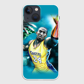 Чехол для iPhone 13 mini с принтом Kobe Bryant в городе Новоалтайск,  |  | Тематика изображения на принте: kobe bryant | lakers | los angeles lakers | nba. | баскетбол | баскетболист | коби брайант | лайкерс | лос анджелес лейкерс | нба