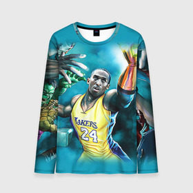 Мужской лонгслив 3D с принтом Kobe Bryant в городе Новоалтайск, 100% полиэстер | длинные рукава, круглый вырез горловины, полуприлегающий силуэт | Тематика изображения на принте: kobe bryant | lakers | los angeles lakers | nba. | баскетбол | баскетболист | коби брайант | лайкерс | лос анджелес лейкерс | нба