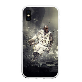 Чехол для iPhone XS Max матовый с принтом Kobe Bryant в городе Новоалтайск, Силикон | Область печати: задняя сторона чехла, без боковых панелей | kobe bryant | lakers | los angeles lakers | nba. | баскетбол | баскетболист | коби брайант | лайкерс | лос анджелес лейкерс | нба
