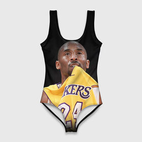Купальник-боди 3D с принтом Kobe Bryant в городе Новоалтайск, 82% полиэстер, 18% эластан | Круглая горловина, круглый вырез на спине | kobe bryant | lakers | los angeles lakers | nba. | баскетбол | баскетболист | коби брайант | лайкерс | лос анджелес лейкерс | нба