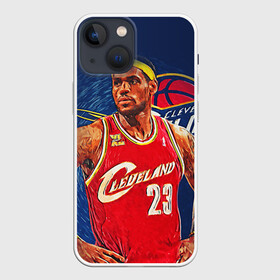 Чехол для iPhone 13 mini с принтом LeBron James в городе Новоалтайск,  |  | cleveland cavaliers | lebron james | nba. | баскетбол | баскетболист | джеймс леброн | кливленд кавальерс | нба