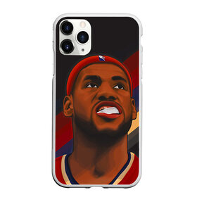Чехол для iPhone 11 Pro матовый с принтом LeBron James в городе Новоалтайск, Силикон |  | cleveland cavaliers | lebron james | nba. | баскетбол | баскетболист | джеймс леброн | кливленд кавальерс | нба