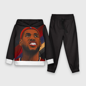 Детский костюм 3D (с толстовкой) с принтом LeBron James в городе Новоалтайск,  |  | cleveland cavaliers | lebron james | nba. | баскетбол | баскетболист | джеймс леброн | кливленд кавальерс | нба