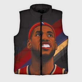 Мужской жилет утепленный 3D с принтом LeBron James в городе Новоалтайск,  |  | Тематика изображения на принте: cleveland cavaliers | lebron james | nba. | баскетбол | баскетболист | джеймс леброн | кливленд кавальерс | нба