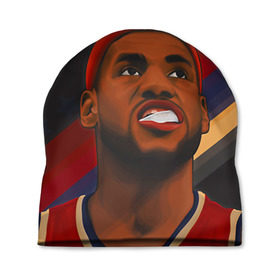 Шапка 3D с принтом LeBron James в городе Новоалтайск, 100% полиэстер | универсальный размер, печать по всей поверхности изделия | cleveland cavaliers | lebron james | nba. | баскетбол | баскетболист | джеймс леброн | кливленд кавальерс | нба