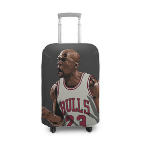 Чехол для чемодана 3D с принтом Michael Jordan в городе Новоалтайск, 86% полиэфир, 14% спандекс | двустороннее нанесение принта, прорези для ручек и колес | chicago bulls | michael jeffrey jordan | nba. | баскетбол | баскетболист | вашингтон уизардс | майкл джордан | нба | чикаго | чикаго буллз