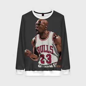Женский свитшот 3D с принтом Michael Jordan в городе Новоалтайск, 100% полиэстер с мягким внутренним слоем | круглый вырез горловины, мягкая резинка на манжетах и поясе, свободная посадка по фигуре | chicago bulls | michael jeffrey jordan | nba. | баскетбол | баскетболист | вашингтон уизардс | майкл джордан | нба | чикаго | чикаго буллз