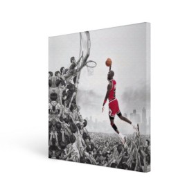 Холст квадратный с принтом Michael Jordan в городе Новоалтайск, 100% ПВХ |  | Тематика изображения на принте: chicago bulls | michael jeffrey jordan | nba. | баскетбол | баскетболист | вашингтон уизардс | майкл джордан | нба | чикаго | чикаго буллз