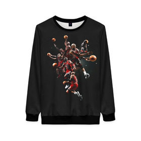Женский свитшот 3D с принтом Michael Jordan в городе Новоалтайск, 100% полиэстер с мягким внутренним слоем | круглый вырез горловины, мягкая резинка на манжетах и поясе, свободная посадка по фигуре | chicago bulls | michael jeffrey jordan | nba. | баскетбол | баскетболист | вашингтон уизардс | майкл джордан | нба | чикаго | чикаго буллз